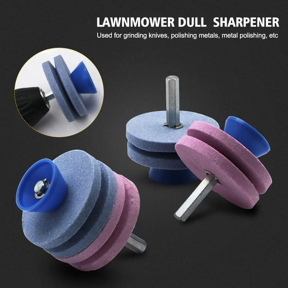 Drill Cutter For Lawn Mower Blades Gardening Tools1pc Universal Knife Sharpener Lawn Mower Sharpener Fastest Rotary