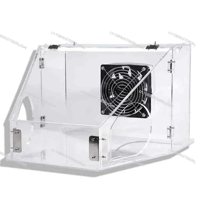 caja-de-lijado-sellada-de-acrilico-con-luz-led-ventilacion-y-recoleccion-de-polvo-para-pulido-diy