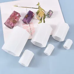 Hexagonal Prism Silicone Mold Geometry Epoxy Resin Candle Mould for DIY Epoxy Resin Mold Crafts Home Decoration