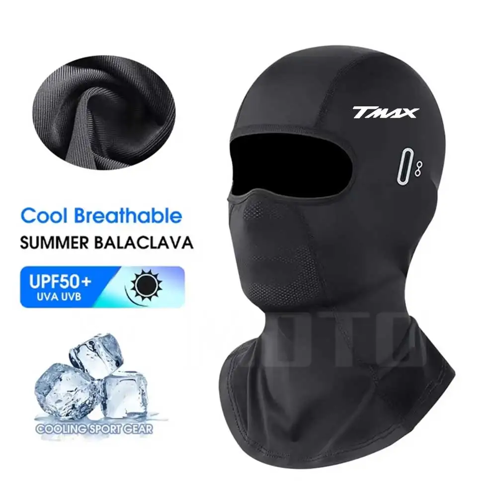 Bonés para homens forro de capacete de bicicleta chapéu motocicleta balaclava pescoço bandana capuz máscara facial completa correndo capa facial para yamaha tmax