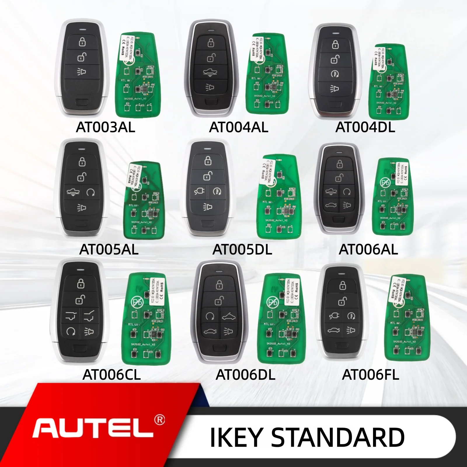 2025 Autel KEYAT003AL AT004AL AT004DL AT005AL IKEYAT005BL AT005DL AT006AL AT006CL AT006DL AT006EL AT006FL For KM100