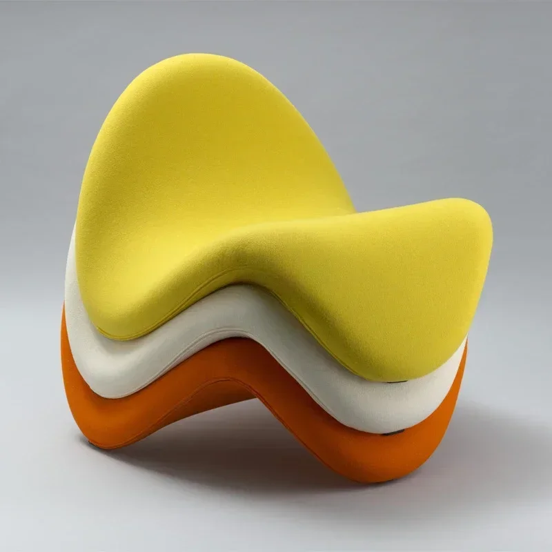 

Tongue chair lazy sofa single designer living room balcony lying down leisure creative single chair modeling