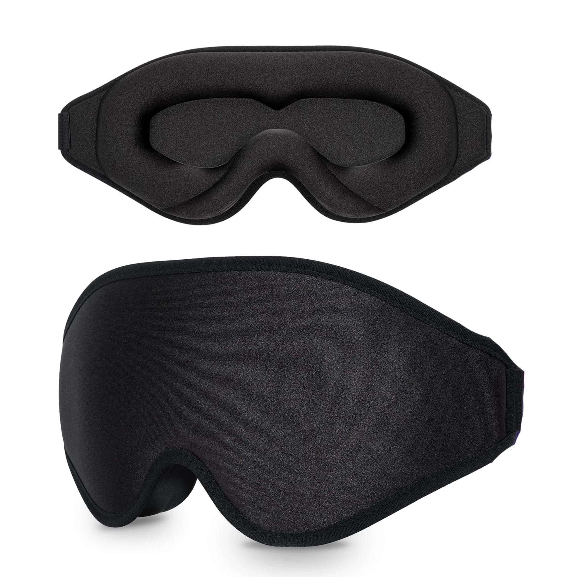 Sleep Mask 3D Eye Mask for Sleeping 100% Light Blocking Eye Covers with Adjustable Strap NightBlindfold for MenWomen Memory Foam