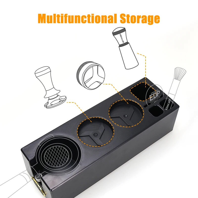 Coffee Tamping Station Multifunctional Filter Tamper Holder Stand For 51mm 54mm 58mm Portafilter Barista Espresso Accessories