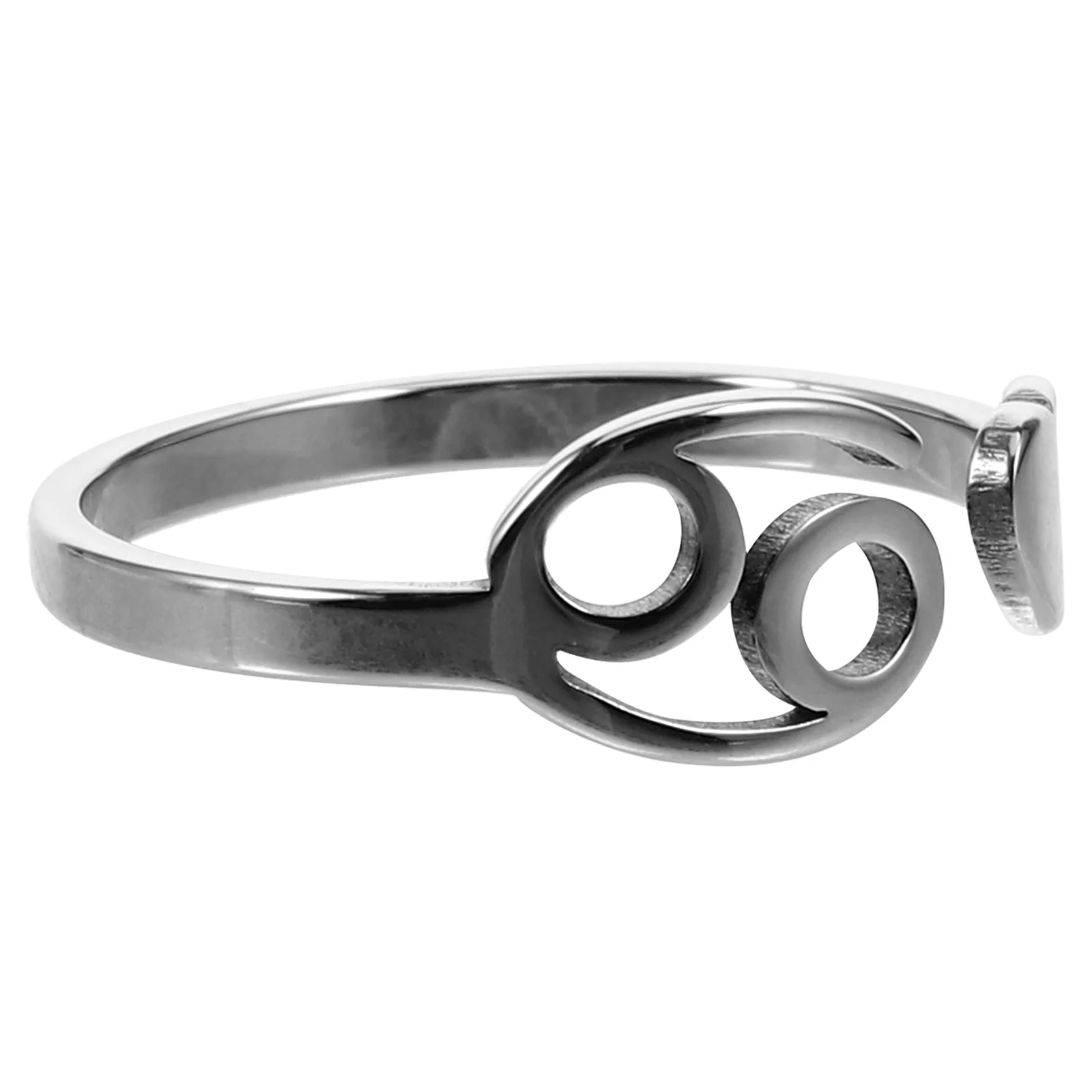 

Open Ring Zodiac Charm Cancers Rings The Jewelry for Women Adjustable Finger Gilded