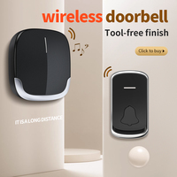 Wireless Doorbell Waterproof Self Powered EU Plug Door Bell Sets Home Outdoor Button Receiver Kinetic Ring Chime Doorbell