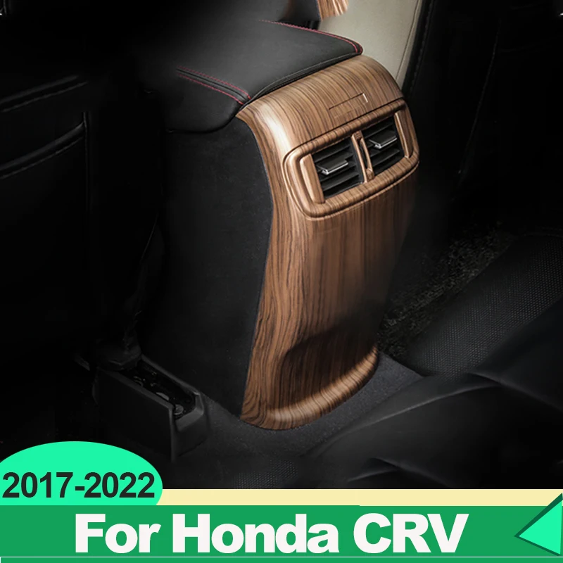

For Honda CRV CR-V 2017 2018 2019 2020 2021 2022 Hybrid Car Rear Armrest Box Air Vent Outlet Trim Cover Decoration Accessories