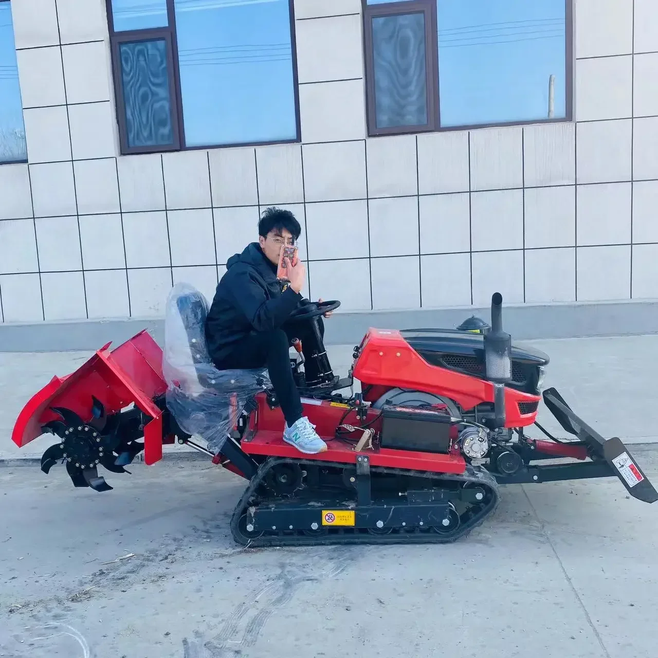 Traktor perayap Mini pertanian, penyulut putar pertanian