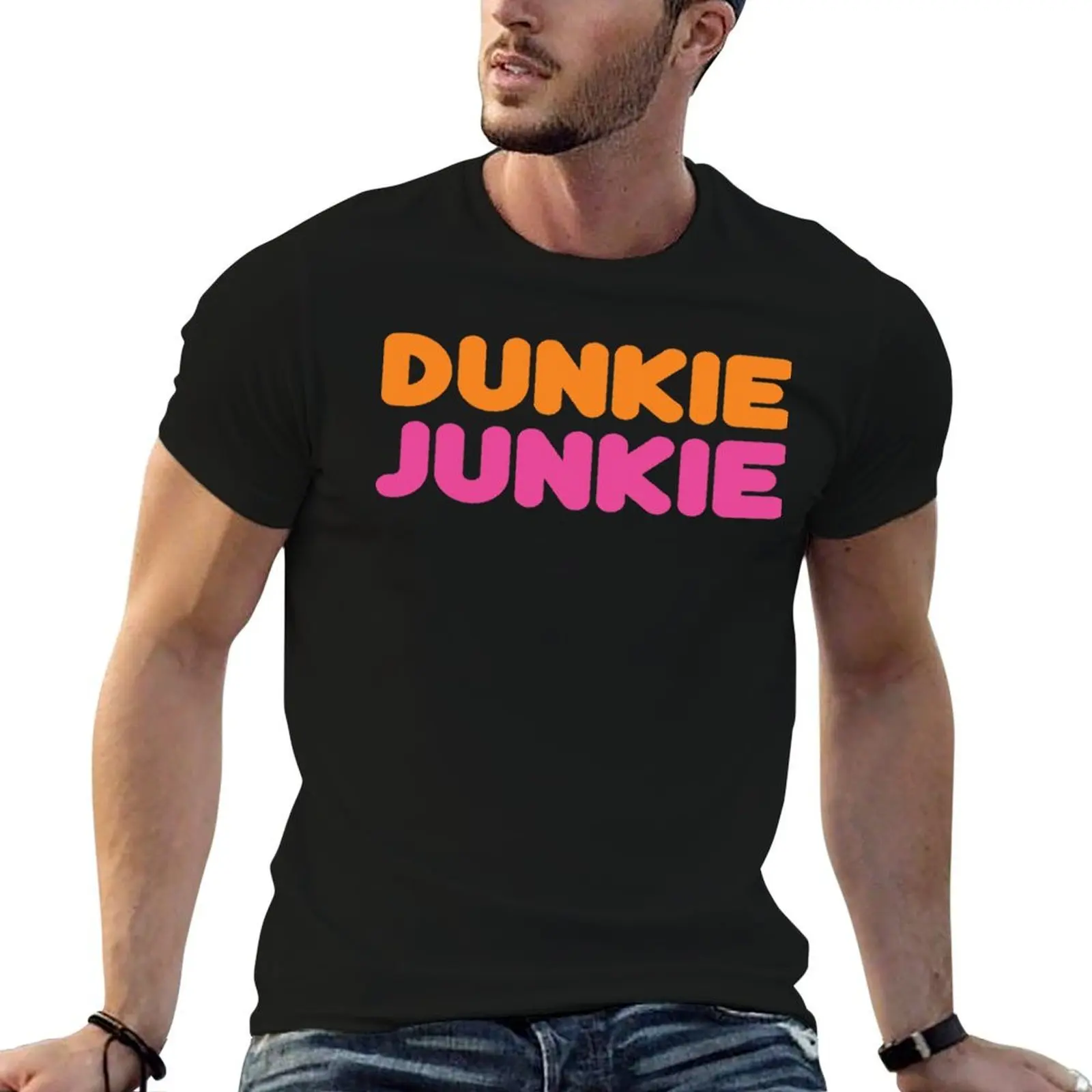 

Dunkie Junkie Donut For Fans T-Shirt black cotton t-shirt plain for man package t shirt man luxury t shirt man plain T-Shirt
