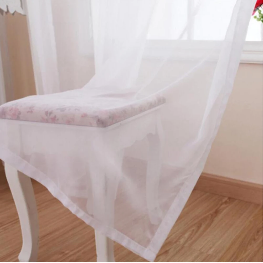 Voltsify Sheer Voile Window Curtain Panel, 100cm W X 200cm H