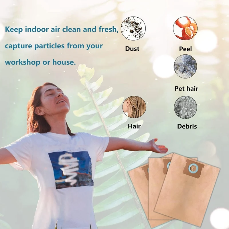 SANQ-كيس غبار لمكنس متجر ديوالت ، المكانس الرطبة والجافة ، DXV06P ، DXV09P ، DXV10P ، DXV10S ، DXV10SA ، DXV10SB ، 12 حزمة ، DXVA19-4101