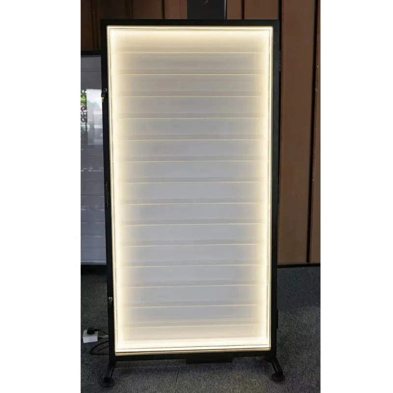 custom.Custom  Graded Playing Card Display Metal Wall Mounted  Display Showcase Sports Card  Retail Shop With LED Light