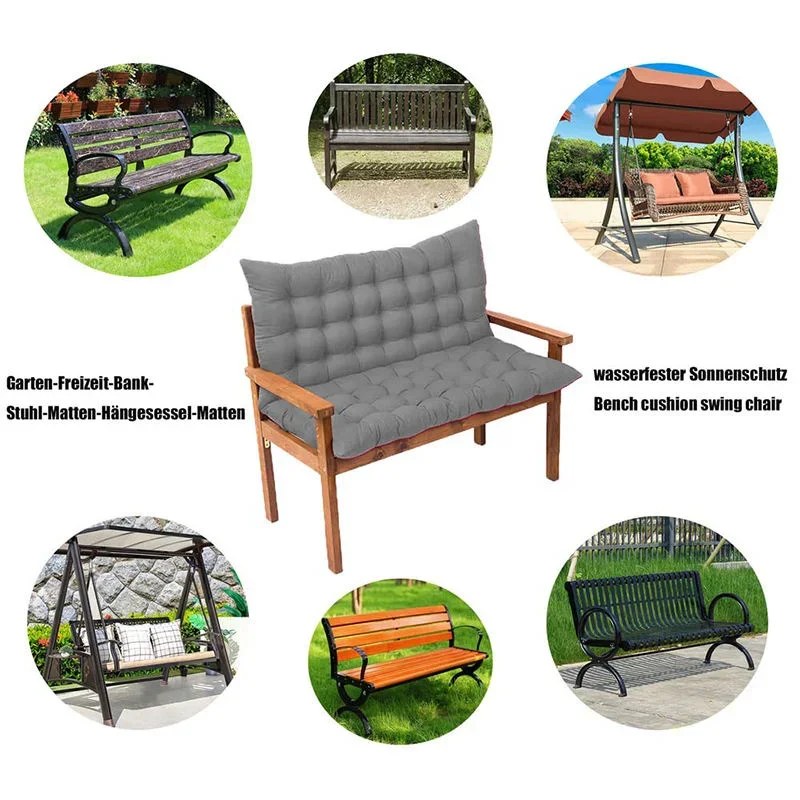 Imagem -05 - Almofadas de Substituição com Encosto Swing Chair Pads para Jardim Pátio Almofada de Bancada Impermeável para Exterior Atacado