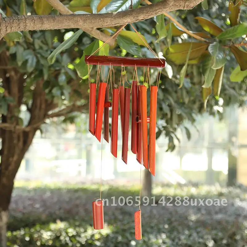 

Creative bamboo tube wind chime decorative crafts bamboo long wind chime scenic outdoor ancient wooden wind chime