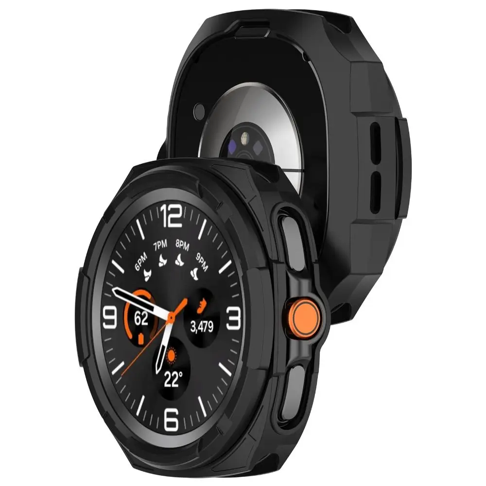 TPU Protective Case Hollow Soft Watch Bezel Anti-Scratch Edge Shell for Samsung Galaxy Watch 8 Classic Smart Watch Accessories