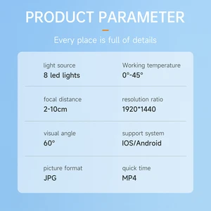 كاميرا فحص منظار Android 2 في 1 IOS Type-C منظار خط أنابيب صغير مقاوم للماء أفضل 10 محول فيديو 8 مم مبيعا - رقم 10