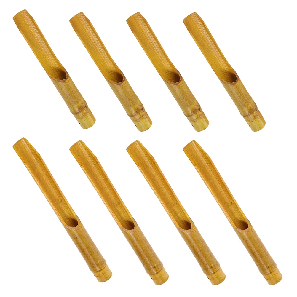 

8 Pcs Bamboo Wind Chime Tube Diy Pipes Material Replacement Parts Japanese Style Windchime Tubes for Projects Accessories