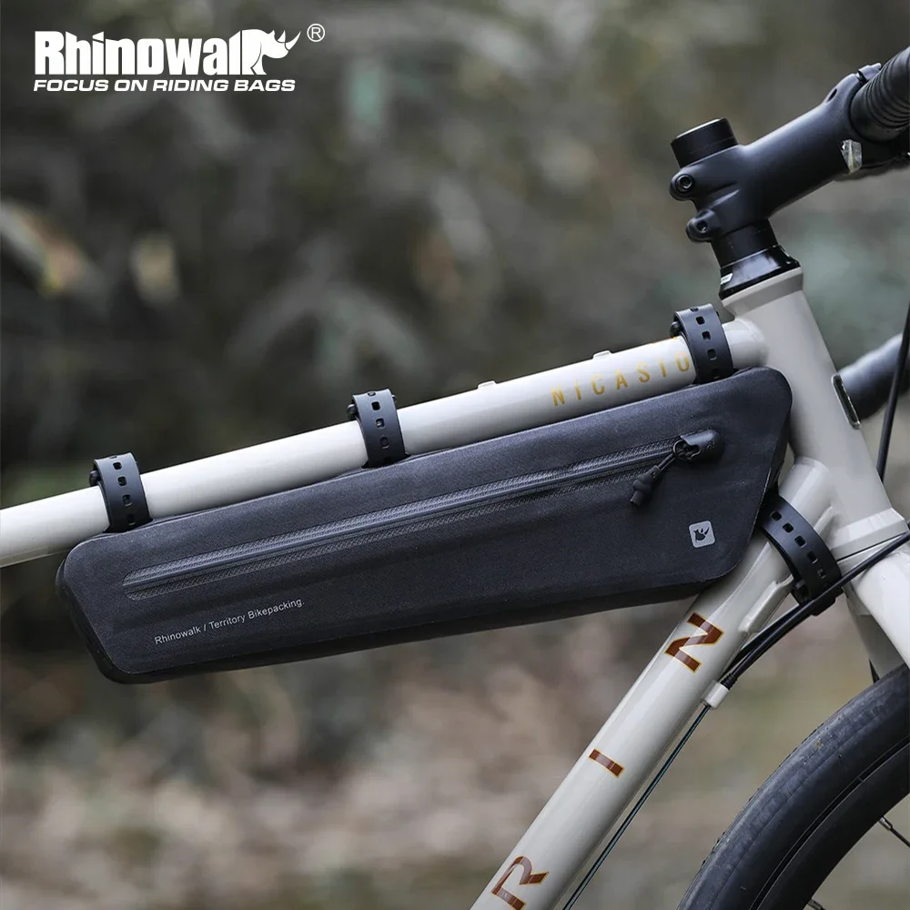 Frame Bag Waterproof 1.3L/1.9L Bike Triangle Bag Cycling Travel For MTB Road Gravel Bikepacking Accessories Rhinowalk Bike