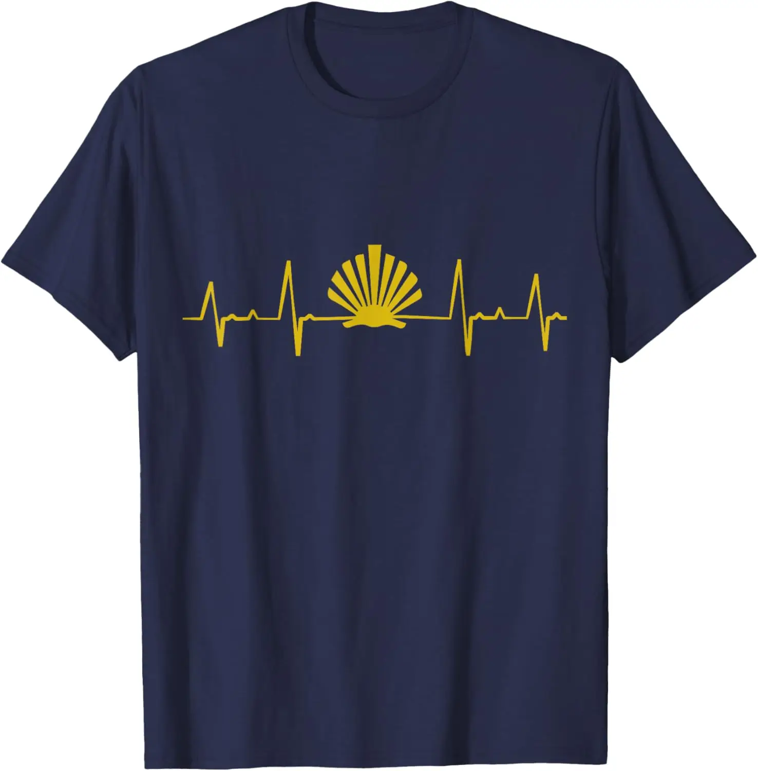 Camino de Santiago Compostela Pilgrim Souvenir T-Shirt Short Sleeve Casual 100% Cotton Shirt