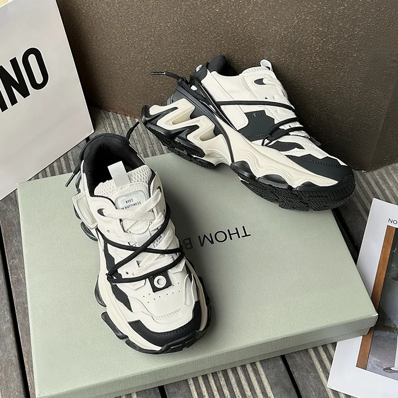 

Новая женская дышащая повседневная спортивная обувь с низким вырезом, дизайнерская женская повседневная спортивная обувь на толстой подошве с круглым носком, женская обувь