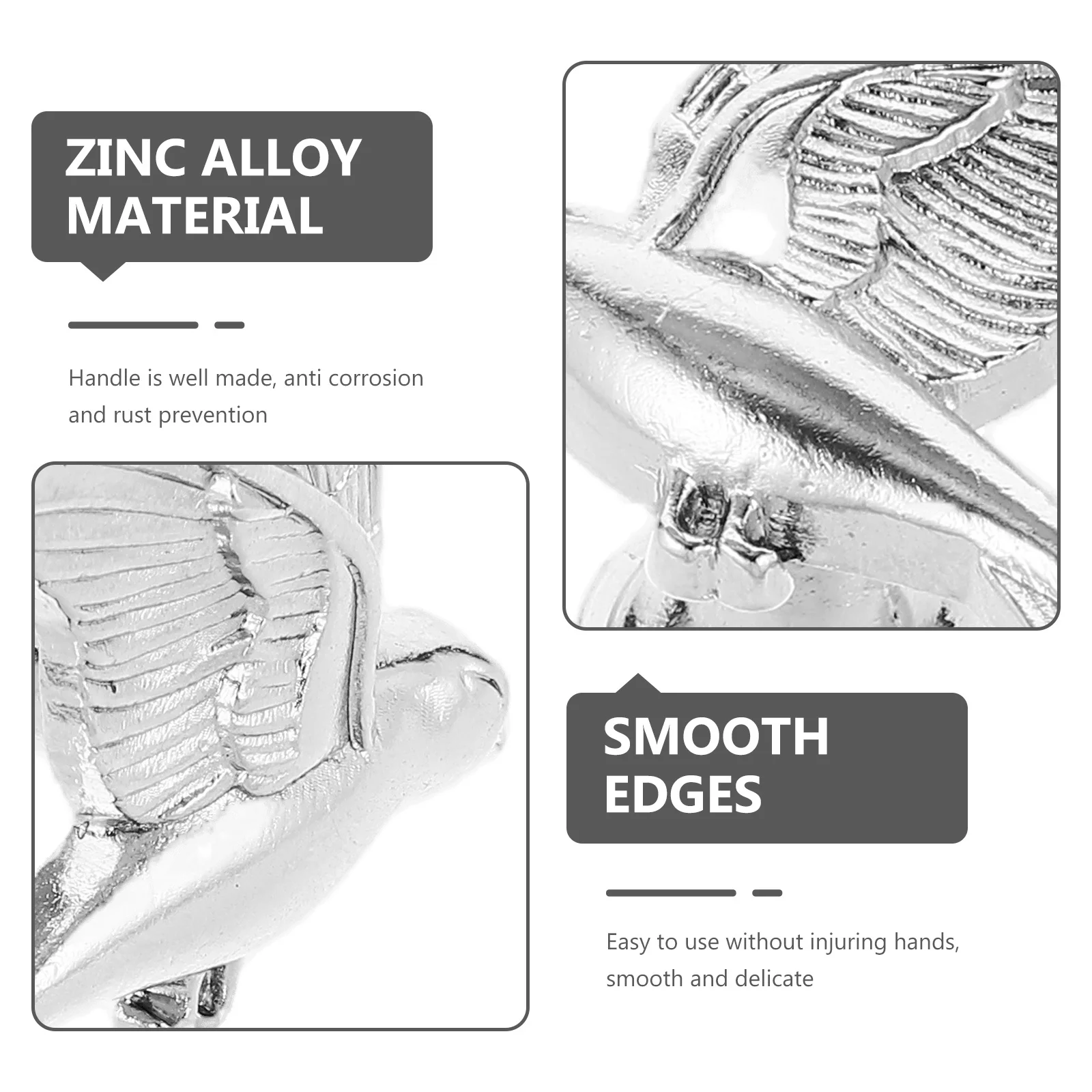 

2 шт. металлические ручки-птички для ящиков, нержавеющие, для комодов, шкафов, мебельного ремонта, уникальная декоративная фурнитура