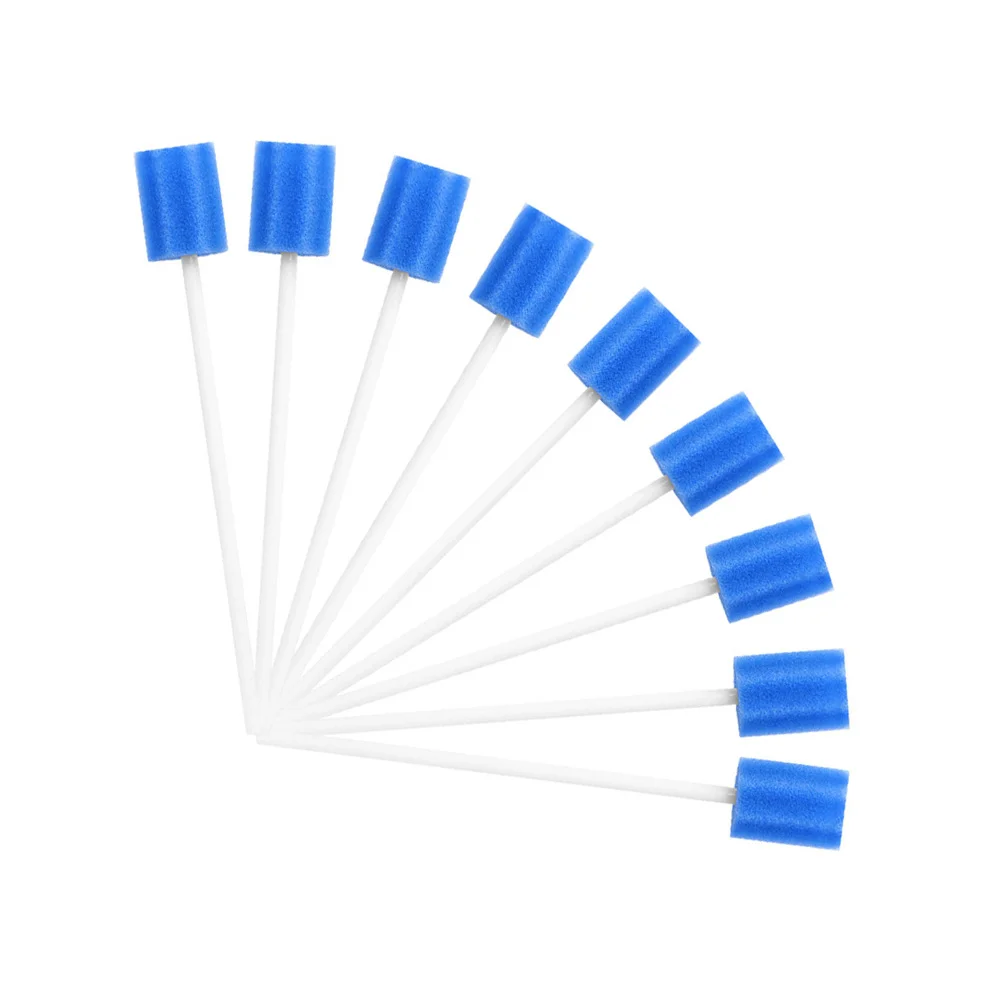 Tounge-Limpiador de hisopos nasales flocados, esponjas, palillo de dientes, detergente Oral, aplicadores de orofaríngeo, boca