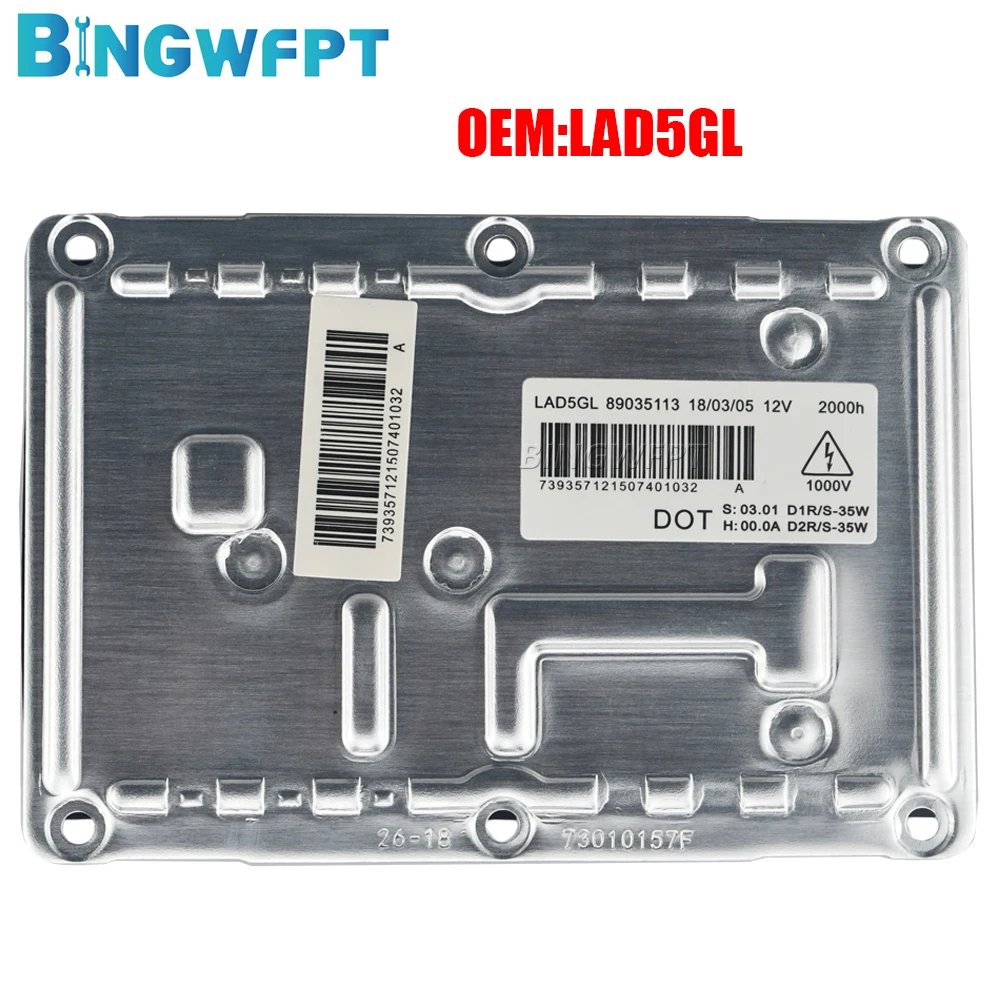 LAD5GL 4Pin Xenon HID Unidade de Controle de Balastro para Farol D1S D1R D2S D2R Substituição Valeo para Audi A4 S4 BMW E81 E87 Citroen C4 C5