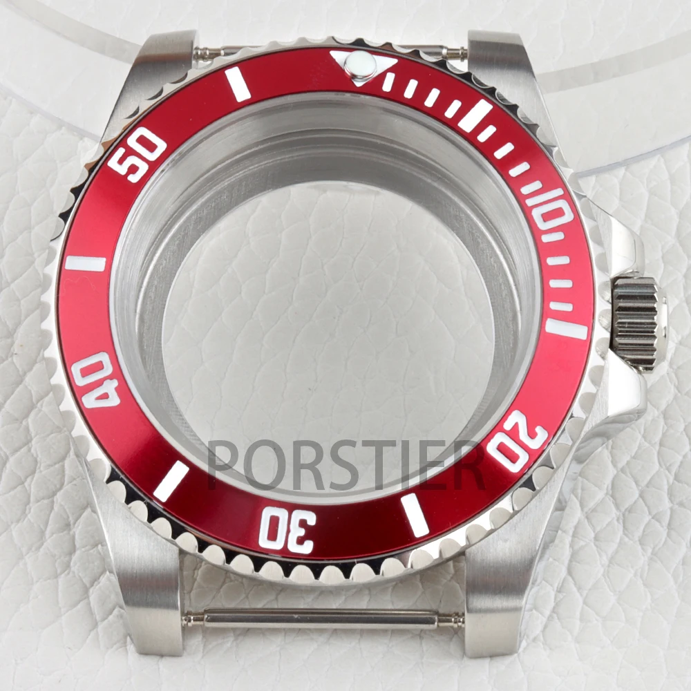 

Silver 40mm NH35 Case Sapphire Glass 316L Stainless Steel for SUB GMT Yacht-Master NH34 NH35 NH36 NH38 Movement 28.5mm Dial