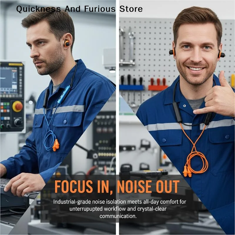 Ear Plugs Bluetooth Headset For Work, Noise Suppression, Hearing Protection, Construction Sites, Production Lines, Noisy Places