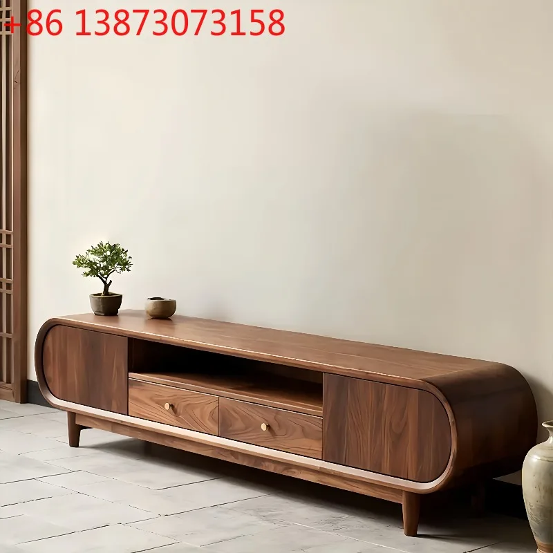 

Unique Natural Wood Tv Cabinet Khaki Classic 200Cm Long Living Room Tv Cabinet Modern Designer Mueble Televisor Furniture Home