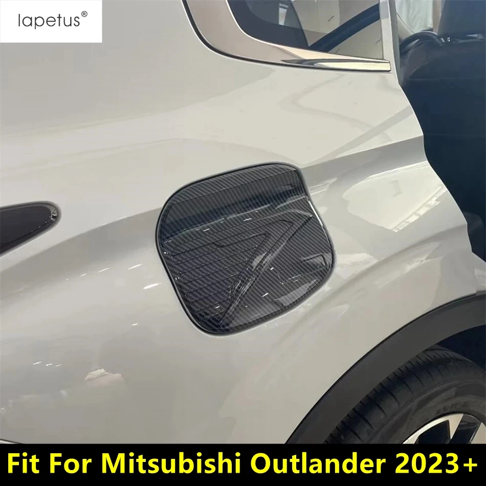 

Carbon Fiber Fuel Tank Cap Decoration Protection Cover Trims For Mitsubishi Outlander 2023 2024 2025 ABS Accessories Exterior