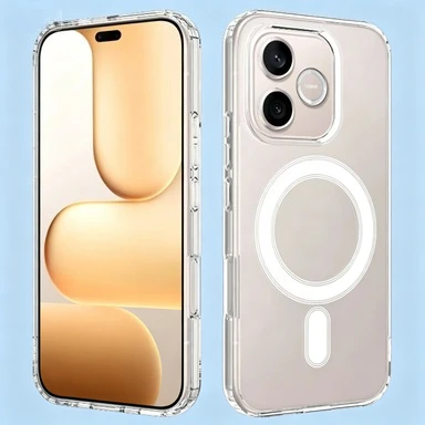 Transparente Acryl-Rückabdeckung für Honor 600 Lite Stoßfeste Magnetische PC-Hartschutz-Hülle für Honor 600e 500 Smart
