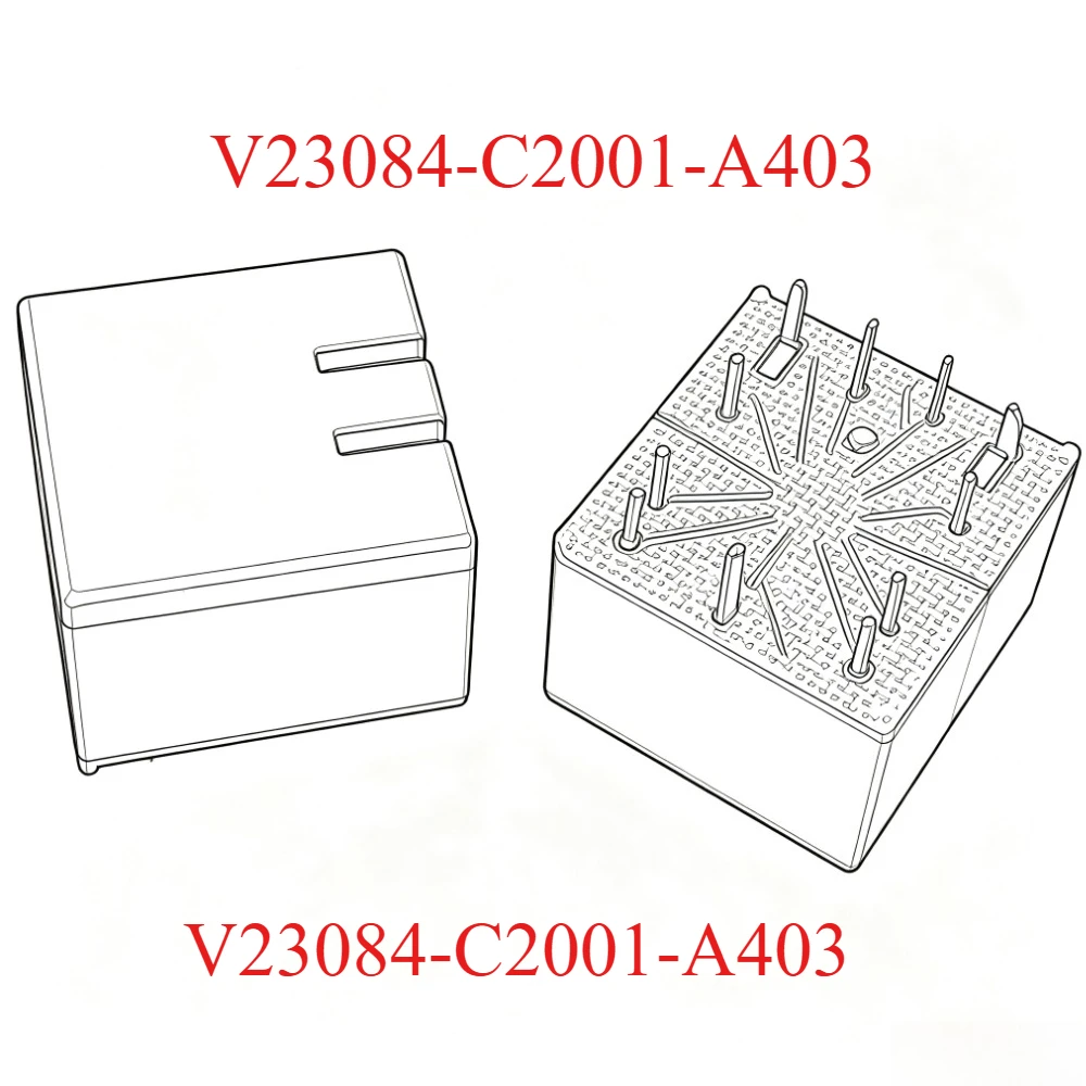 5PCS Original brand new  V23084-C2001-A403 10Pins 12V Relay
