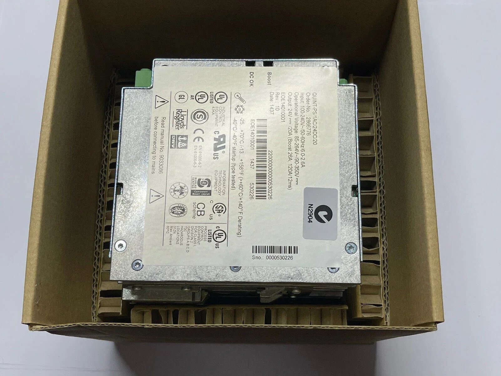 Original New In Stock Contact 2866776 Quint-ps/1ac/24dc/20 Power Supply