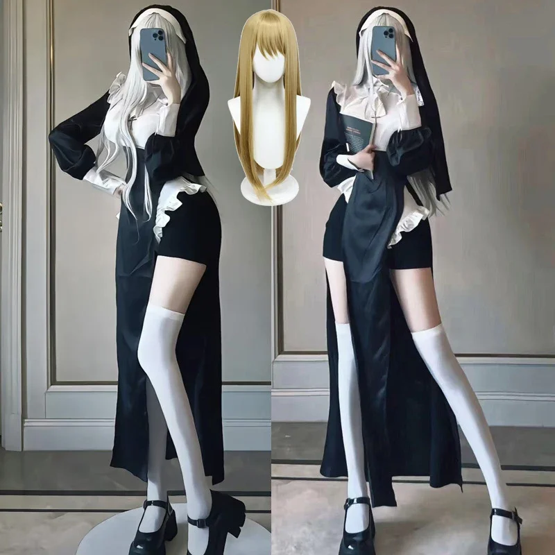 Seksowne anime NUS oryginalny design cosplay chowbie jednolita czarna seksowna sukienka duże rozmiary kostiumy na Halloween dla kobiet ms50.22