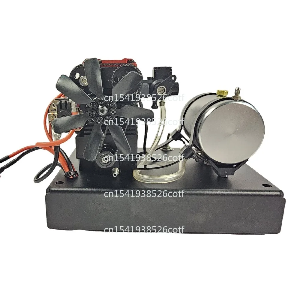 Twin-cylinder methanol engine model engine start kit (excluding the engine in the picture)