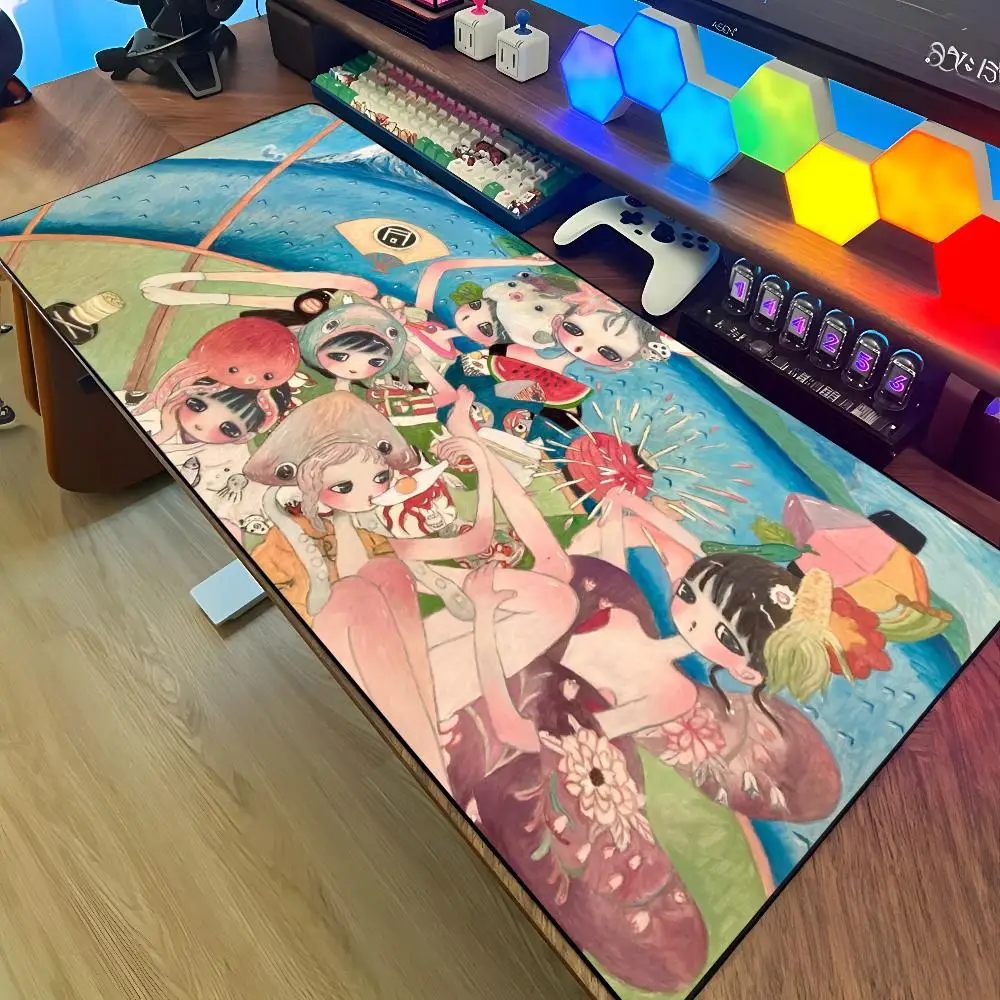 Aya Takano Mouse Pad Large Rubber Tablepad PC Game Mousepad Laptop Desk Pad XXL Non-slip Computer Keyboard Mouse Mat