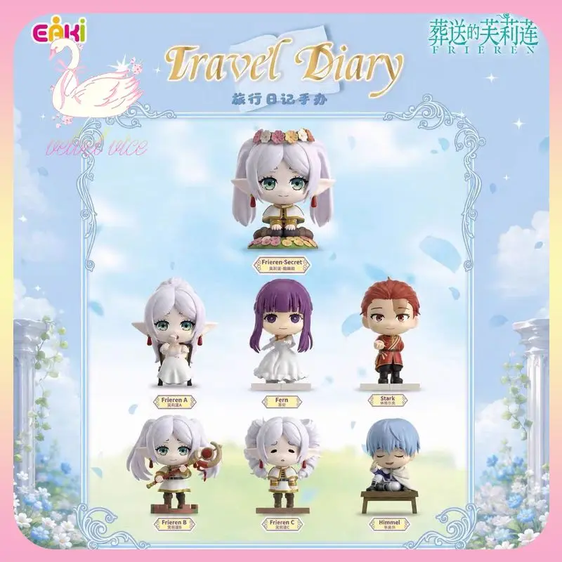 Original EAKI Frieren: Beyond Journey's End Travel Diary Series Blind Box Figure Peripheral Ornament Collect Toys Girl Boys Gift