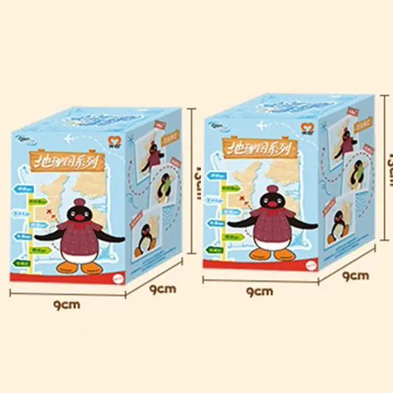 

Pingu Official Licensed Youmai Geography Map Series Blind Box Cute Plush Pendant Trendy Collectible Keychain Cartoon Ornament