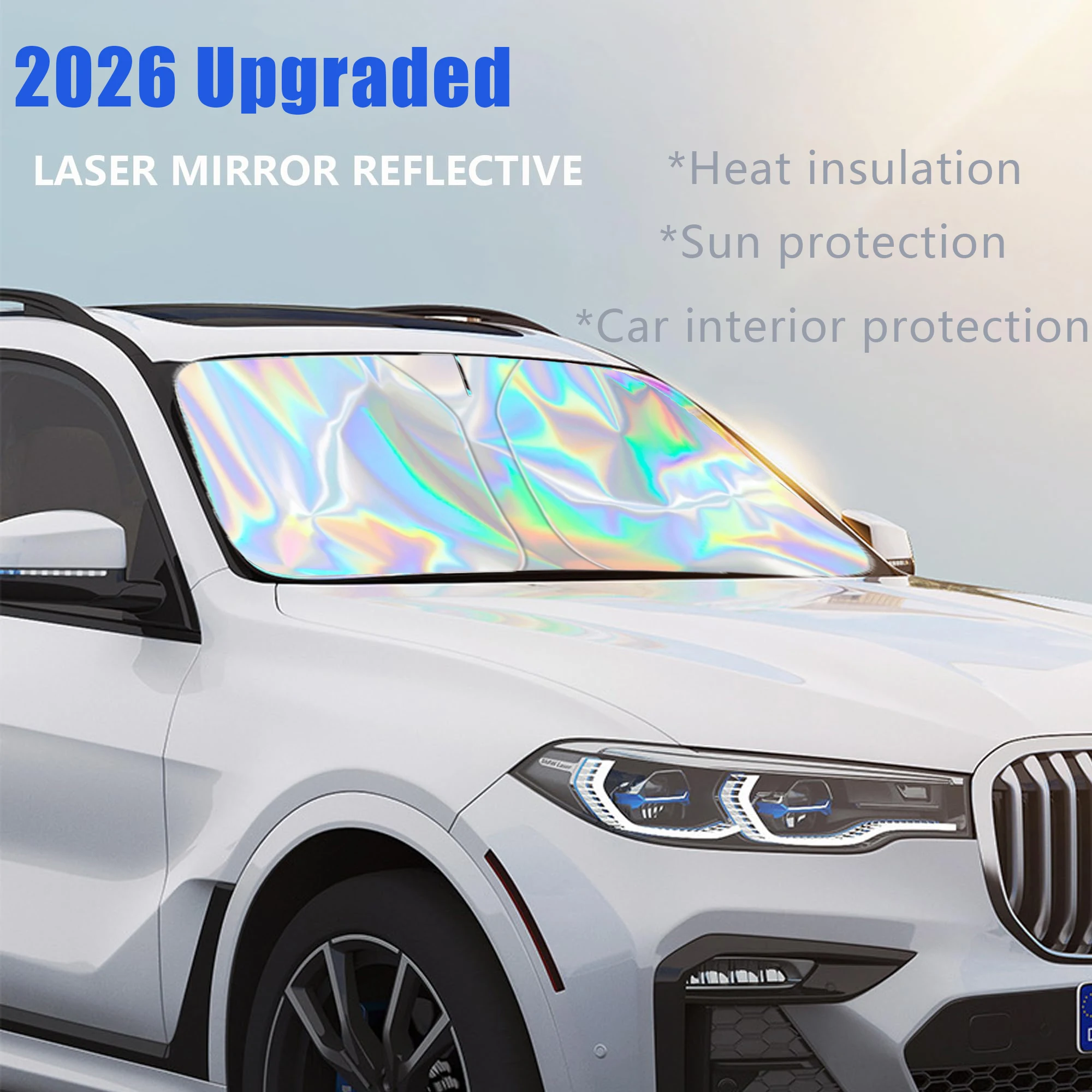 

2026 Laser Car Windshield Sun Shade For BMW 1/3/4/5 Series X1 X3 X5 E46, E90, E60,F10,F30,U11 Summer Essential Car Protection