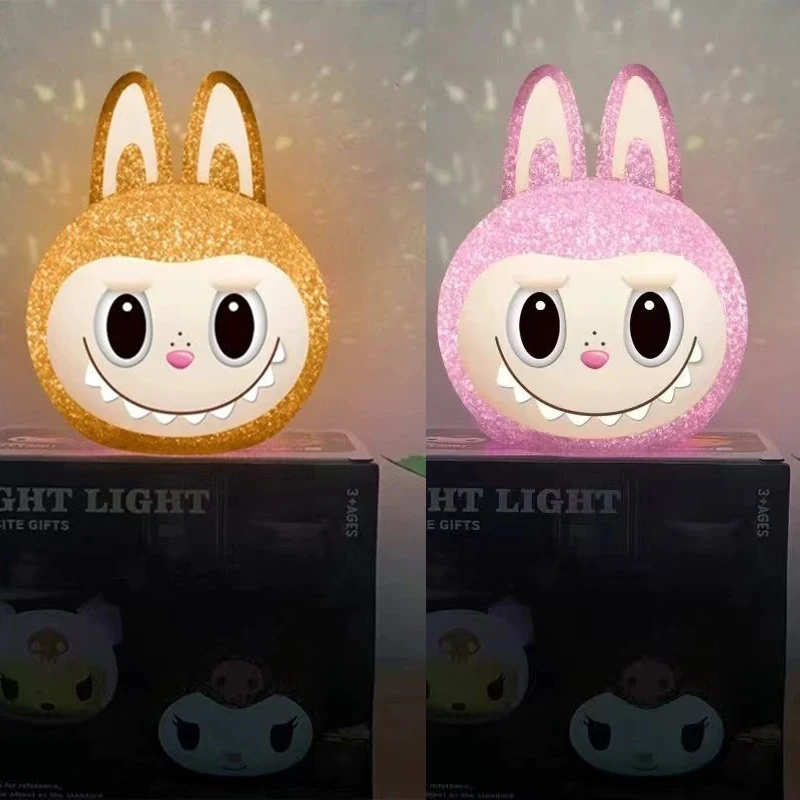 

Labubu Monster Particle Projection Night Light Cartoon 3d Doll Reading Lamp Usb Creative Capybara Desk Lamp Kids Xmas Gifts