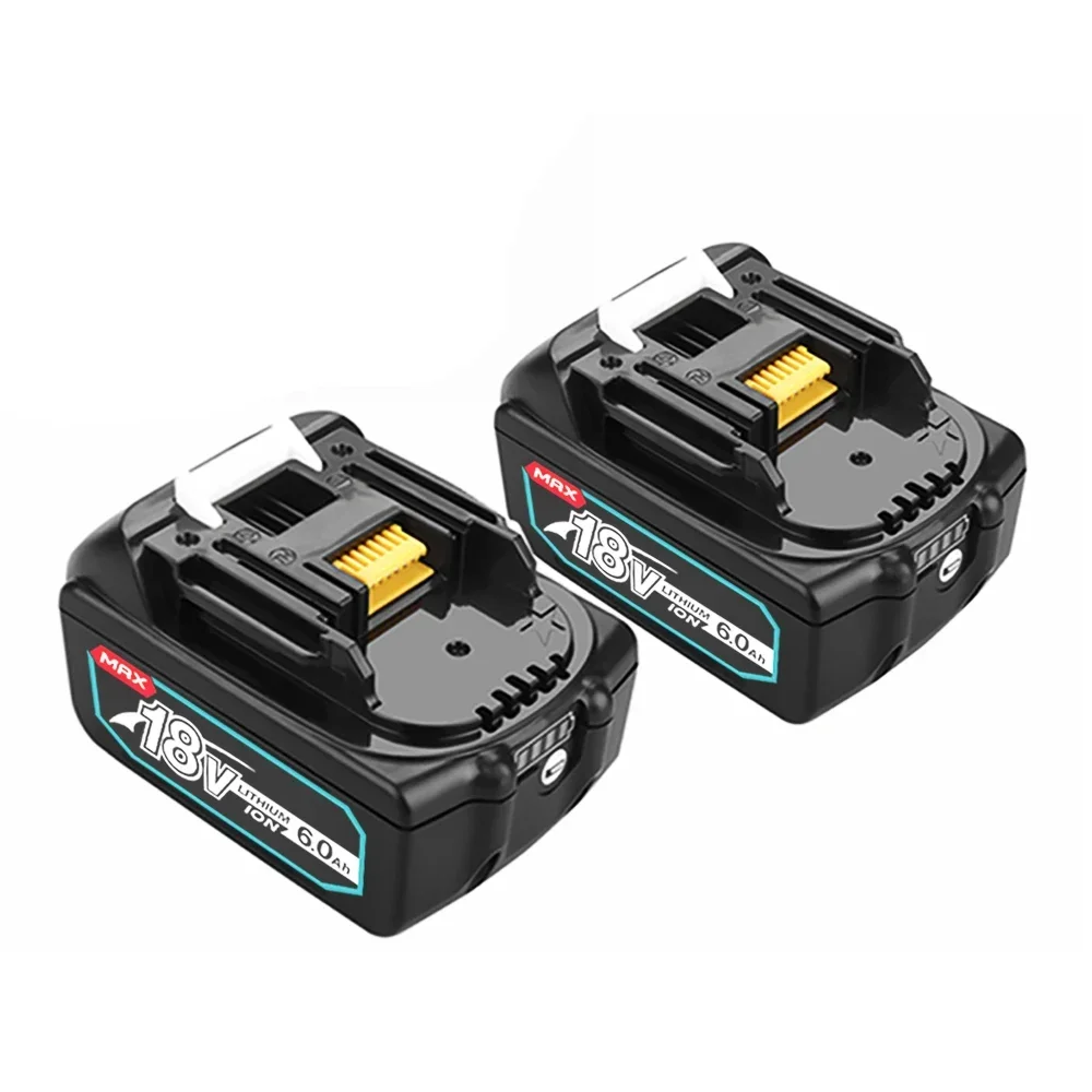 Makita-Paquete de batería de iones de litio para Taladro Inalámbrico, pila de repuesto de 18v, 6ah, 8ah, BL1890, BL1860, BL1850, BL1840, BL1830