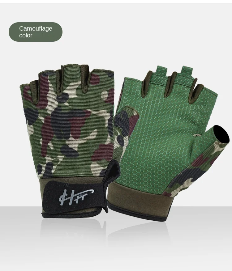 Unisex Angeln Handschuhe Nicht-Slip Atmungsaktive Ultradünne Wasserdicht Halb Finger Handschuh Camping Angeln Karpfen Ausrüstung Guantes De Pesca – Detail 17