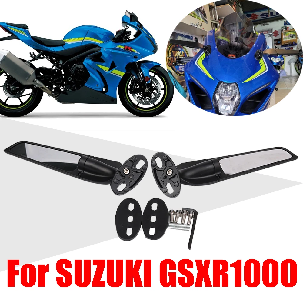 For SUZUKI GSXR1000 K9 K10 K11 K12 K13 GSX 650F Accessories Mirrors Wind Wing Adjustable Rotating Side Rear View Rearview Mirror