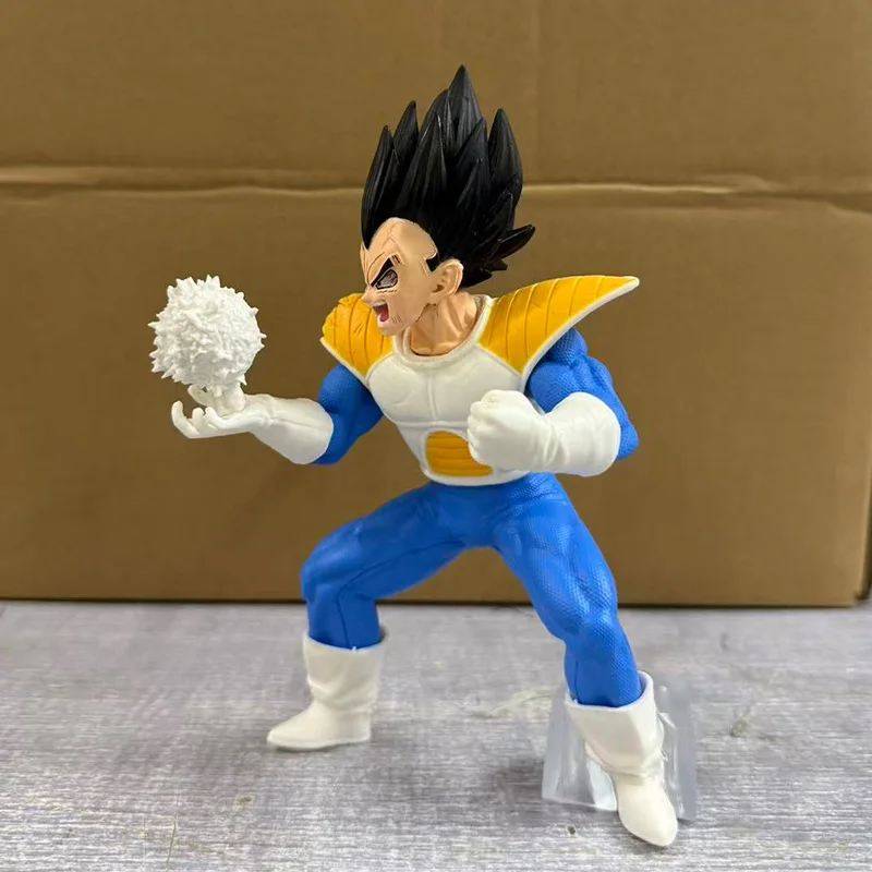 17CM Anime Dragon Ball Z Vegeta Figur Vegeta Statue mit Künstlichem Mond PVC Action-figuren Sammlung Modell Spielzeug Geschenke – Detail 4