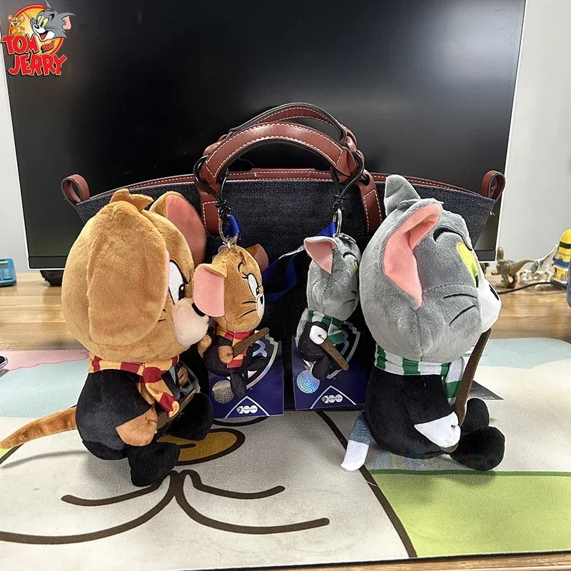 Warner 100th Anniversary Tom e Jerry Peluche Bambola Cosplay Harry Potter Tom Vestito Più Piccolo Portachiavi Design Peluche Bambola