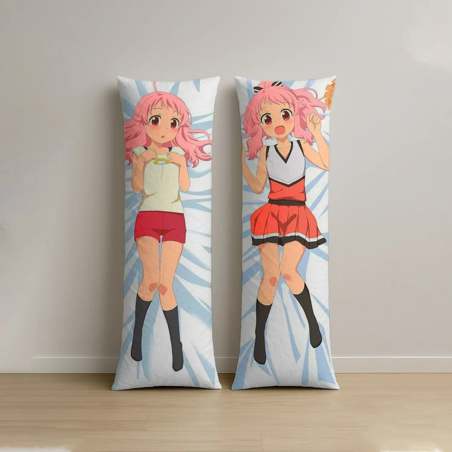 An Anime Pillowcase Featuring Double-sided Digital Printing, Zipper Closure, and Machine Washable. Ideal for Sofas, Long Backres
