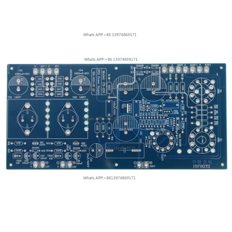 Reference ARC SP-10 Pre-Amplifier Circuit PS-100 Vacuum Tube Power Supply Board PCB DC305V DC12V DC12V