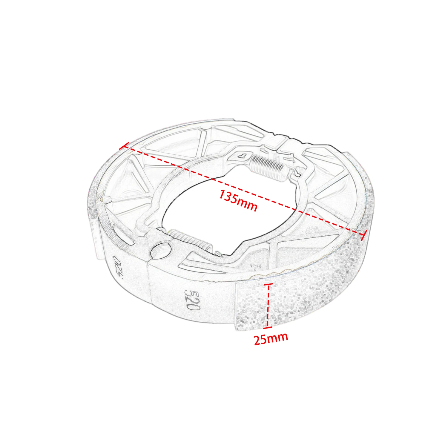 Motorcycle Front Rear Brake Pad Disks Shoe For Vespa Sprint Primavera 150 125 50 Elettrica Piaggio Fly Liberty Typhoon LT 50 150