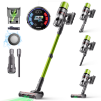 SmartAI Real 80 Min Ultra-Long Runtime Cordless Vacuum Cleaner, 650W 65KPA Powerful Suction Stick Vacuum with 8*3000mAh Big Battery, HEPA12 Filtration, Touch Display Vacuum Cleaner for Carpet, Hard Floor, Pet Hair